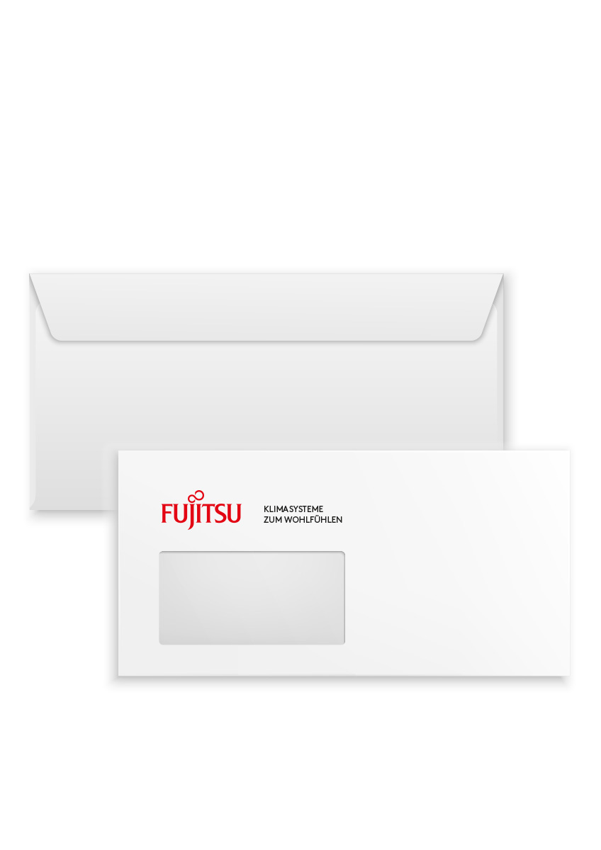 Briefumschlag mit Fujitsu-Logo