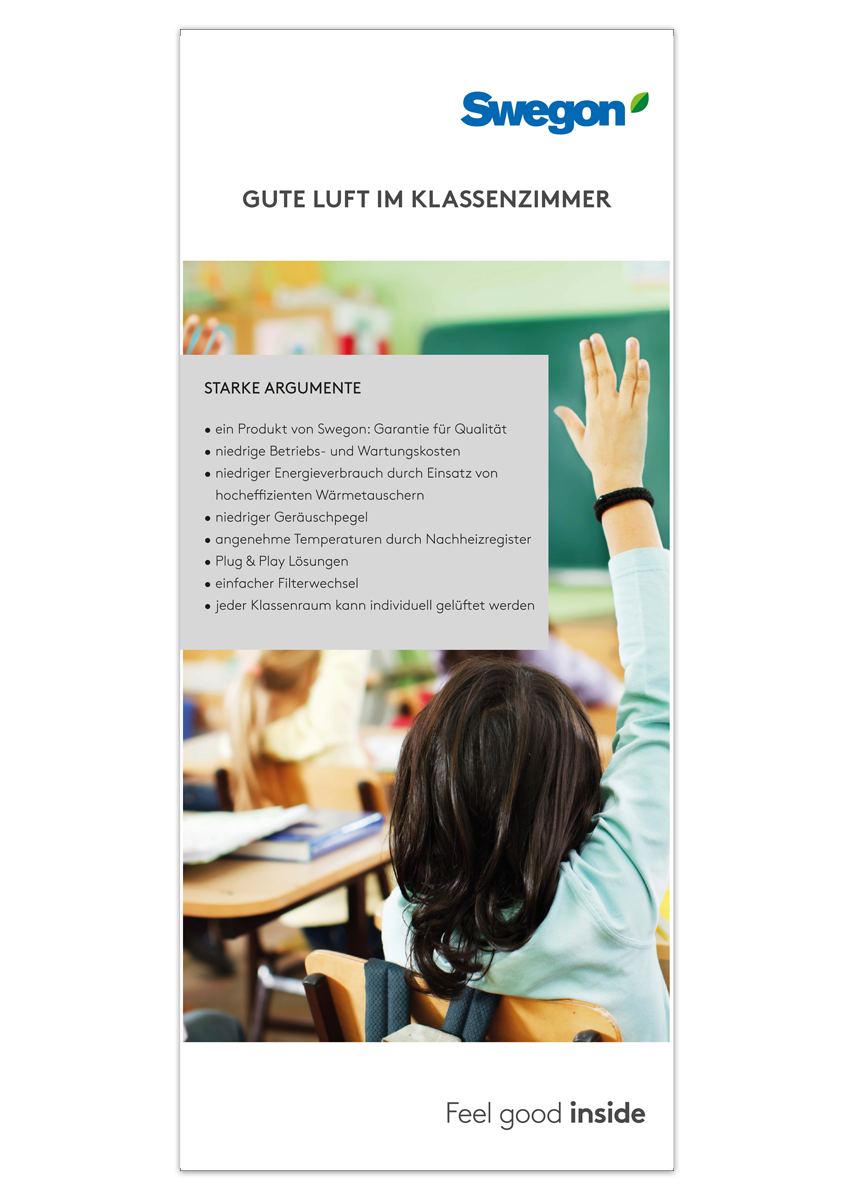 Roll-Up Schullüftung "Gute Luft im Klassenzimmer"